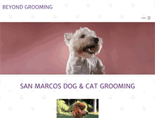 Tablet Screenshot of beyondgrooming.com